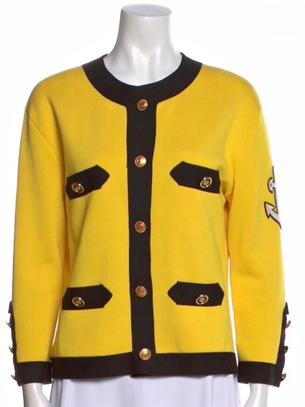 Gucci Yellow & Black Nautical 2019 Tricot pour L’Après Midi cardigan/sweater